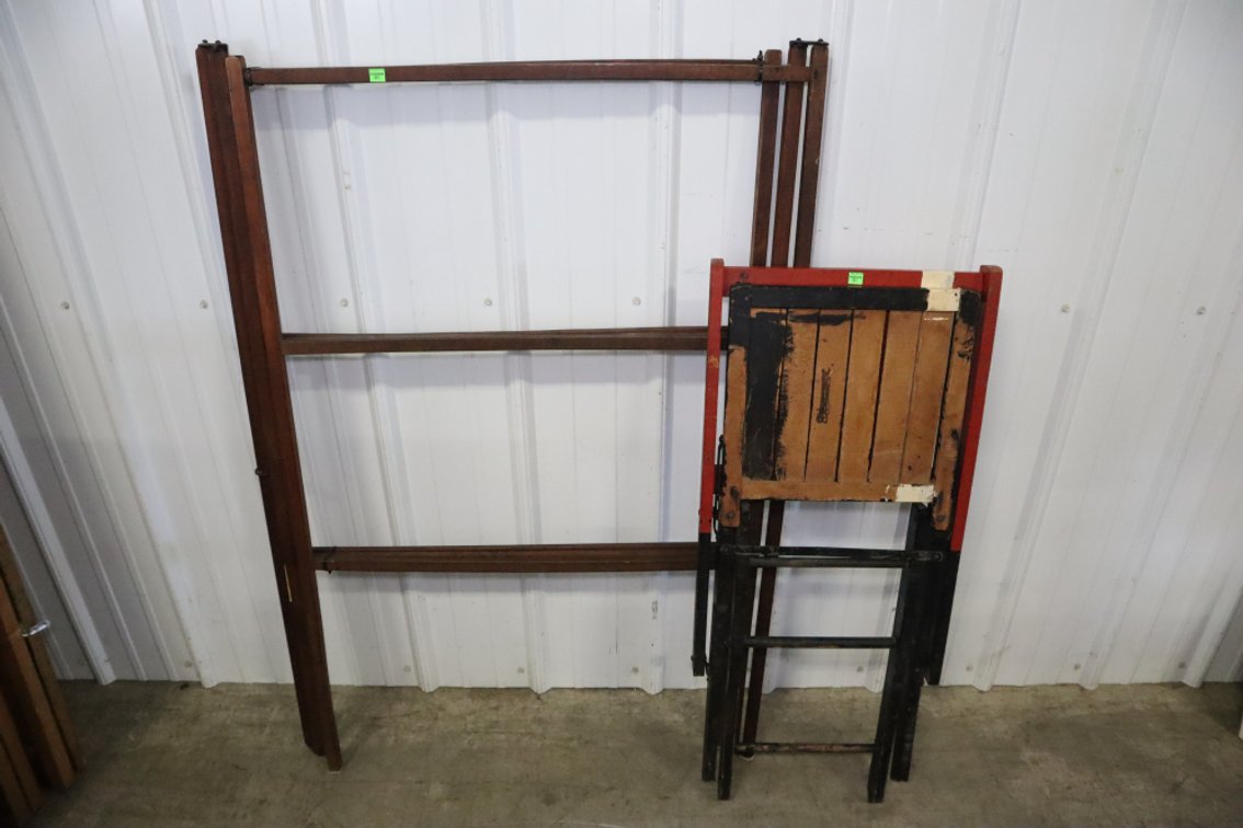 Painted Folding Chair, Drying Rack