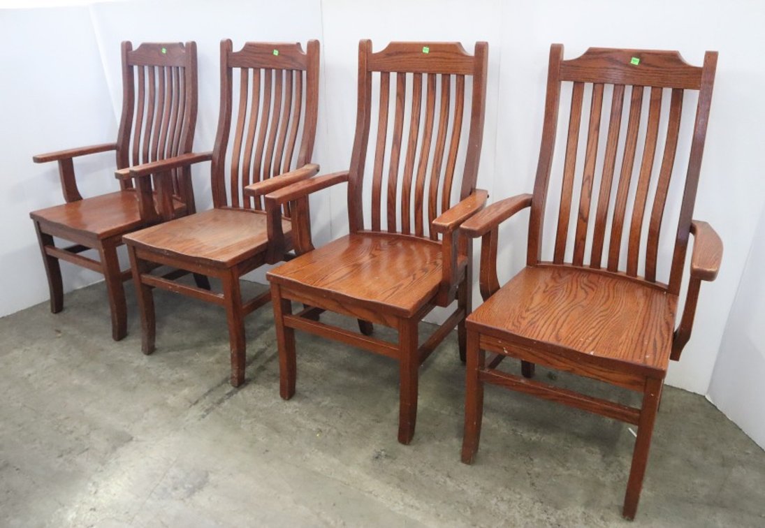 Mission Style Oak Chairs