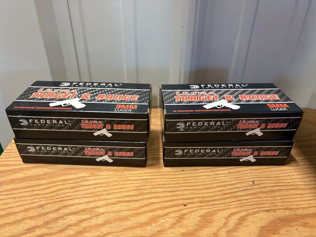 9mm, 200 Rounds