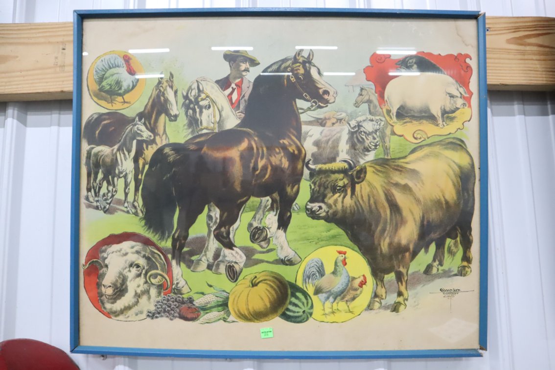 Antique Framed Print, Courier Company, Lith. Department