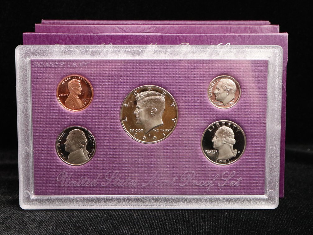 1988, 89, 90 & 91 Proof Sets