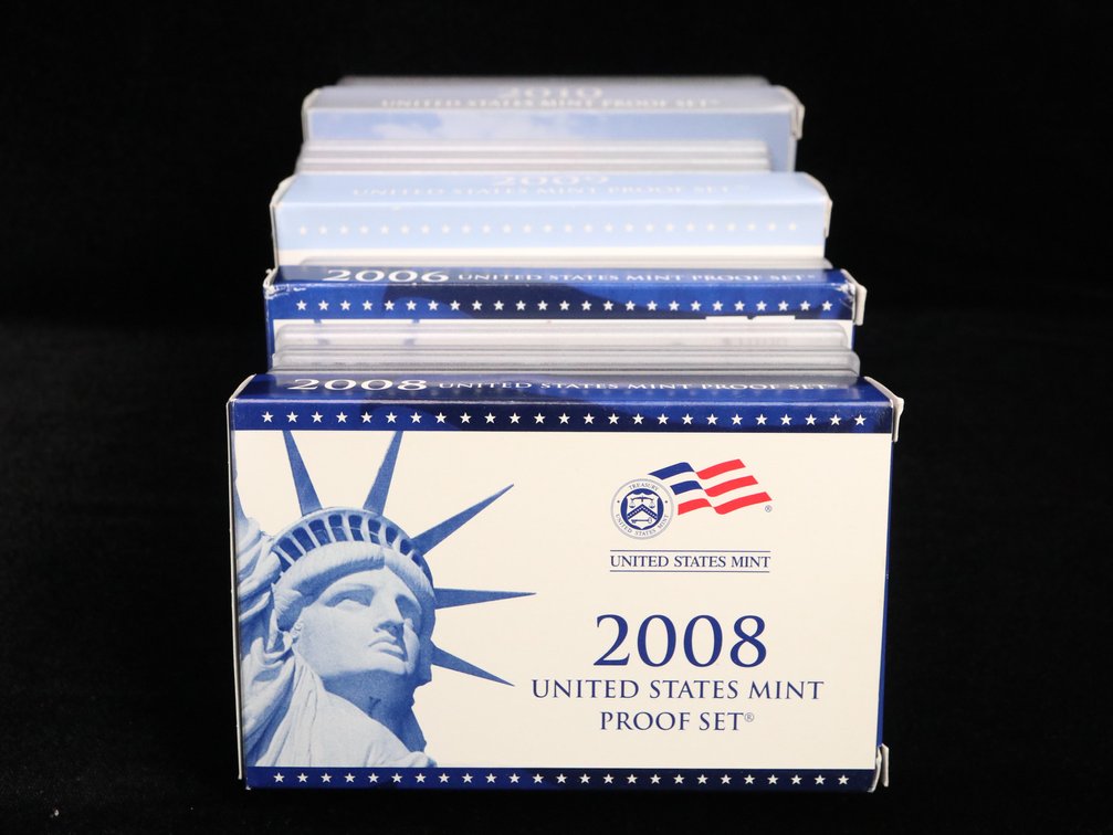 2006, 08, 09 & 2010 Proof Sets