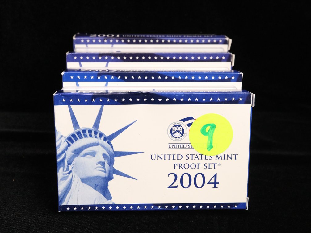 2001, 02, 03 & 2004 Proof Sets 