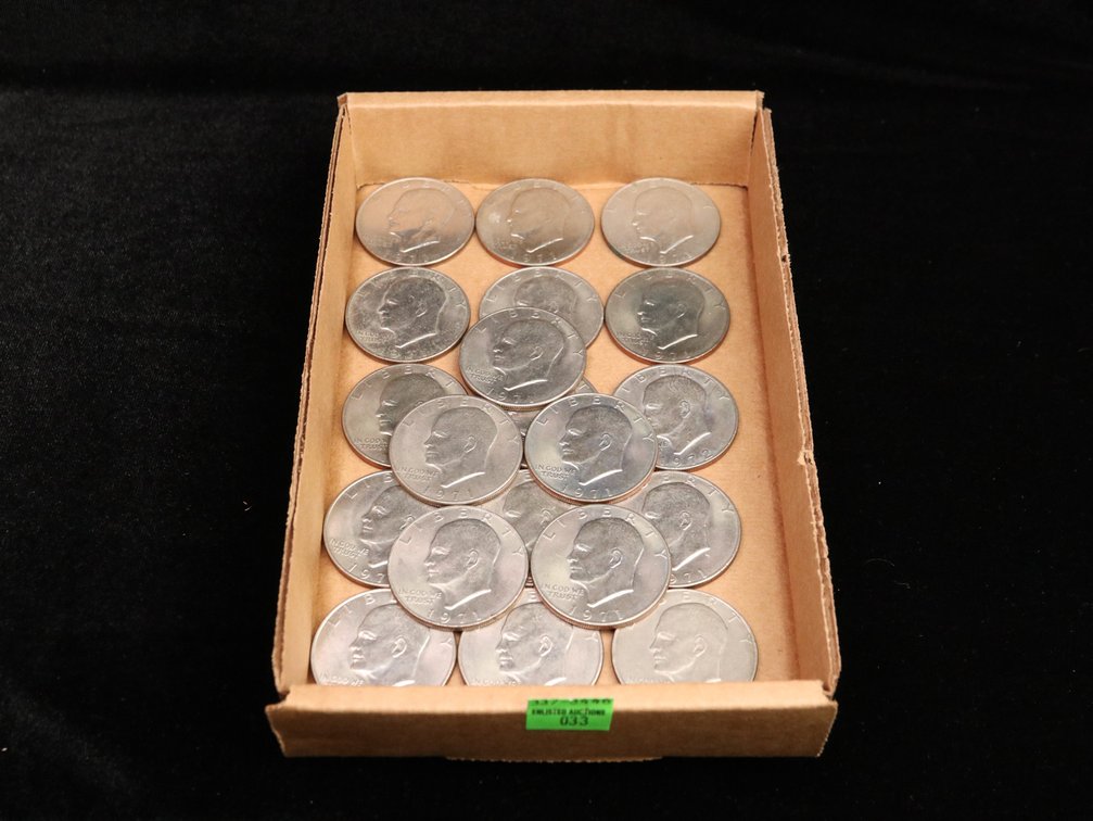 20 Eisenhower Clad Dollars