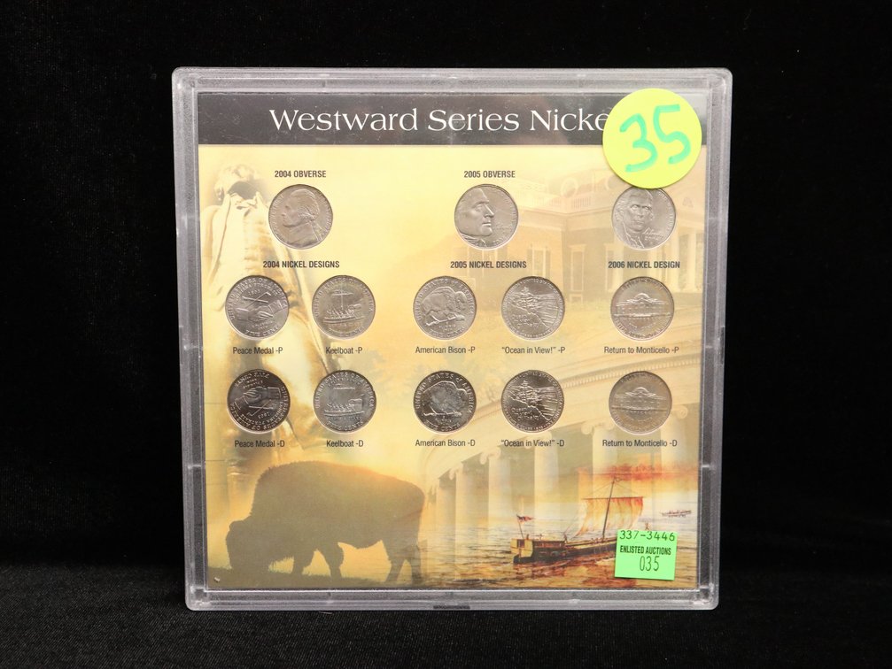 2004 & 2005 Westward Series Nickels Set 