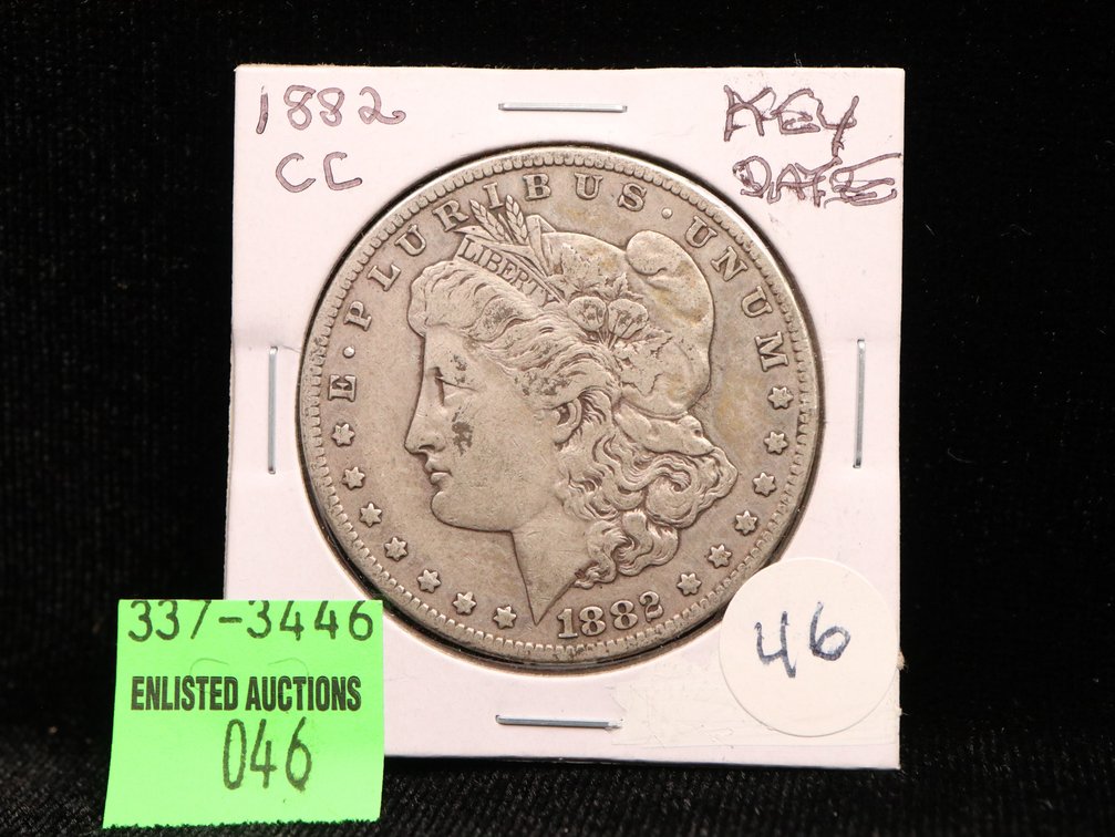 1882 CC Morgan Dollar. VF