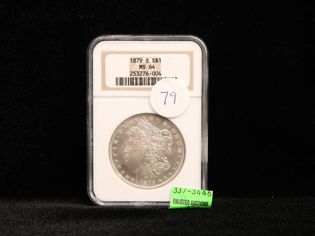 1879 S Morgan Silver Dollar MS64 