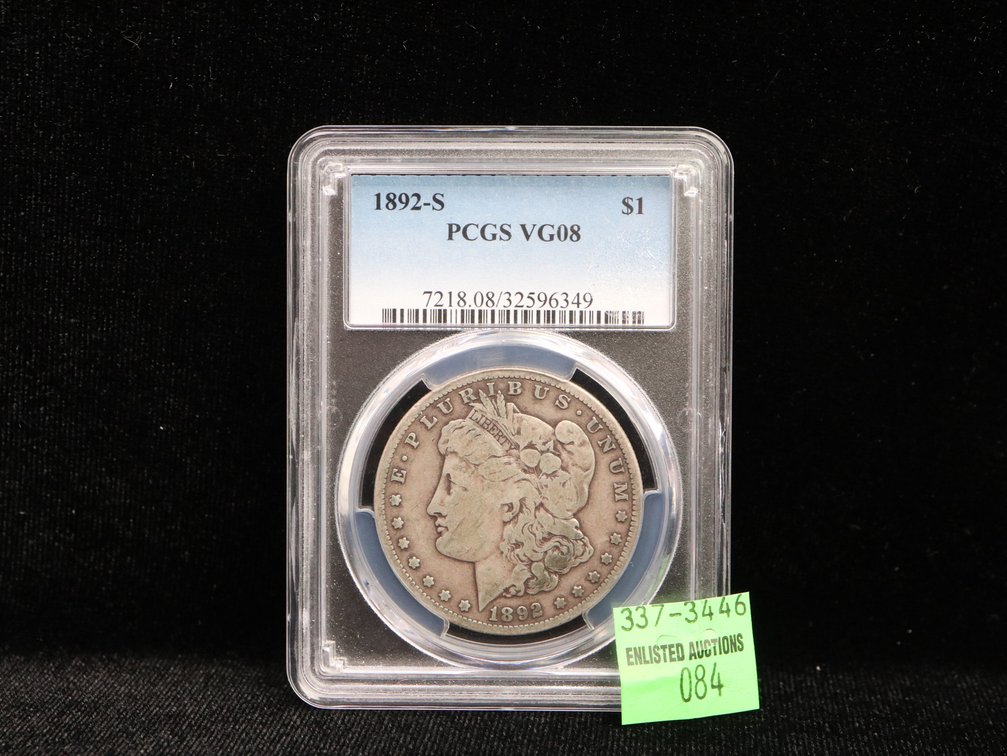 1892 S Morgan Silver Dollar