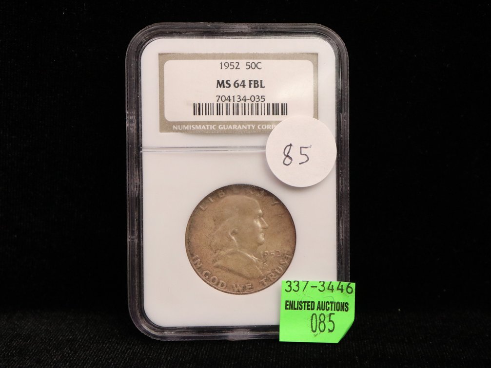1952 Ben Franklin Half Dollar MS64 FBL 