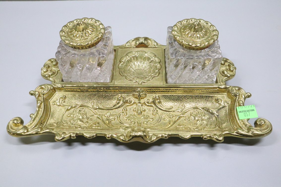 VMC Brass Inkwell