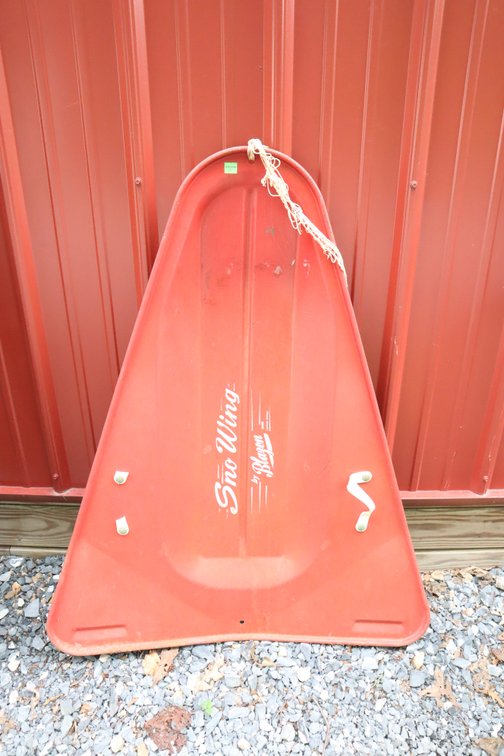 Snow-Wing Vintage Metal Sled