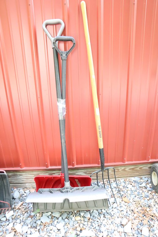 Pitchfork and Snow Shovels