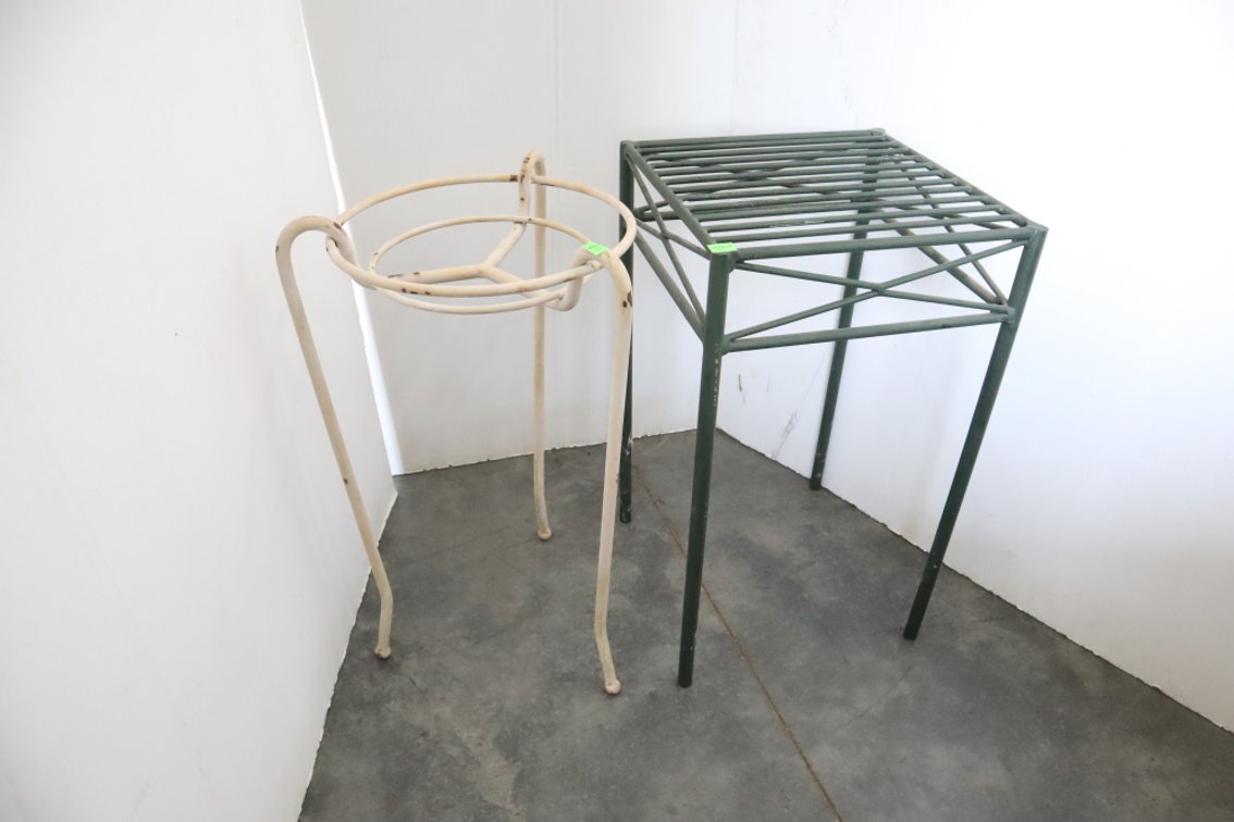 Pair of Metal Plant Stands
