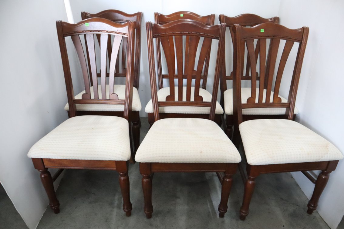 6 Padded Dining Chairs