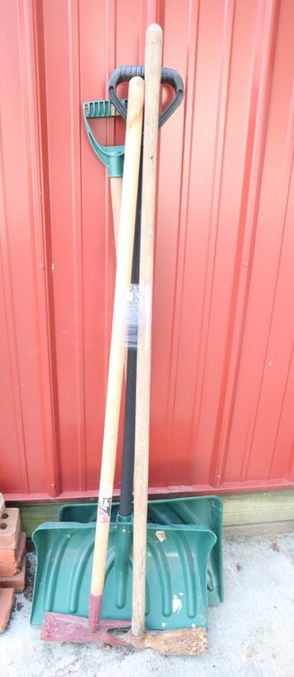 Snow Shovels and Garden Hoes