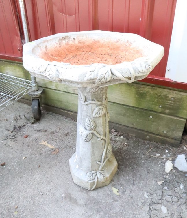 Cement Bird Bath