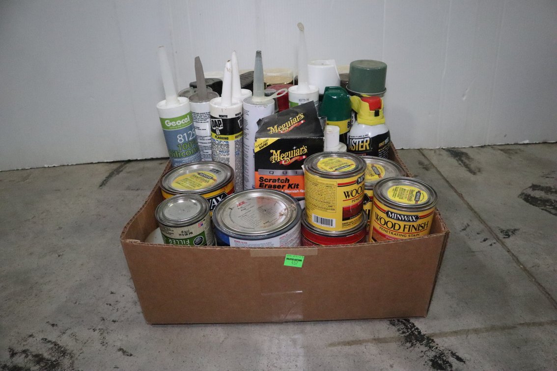 Wood Finish, Caulk, and Spray Paint