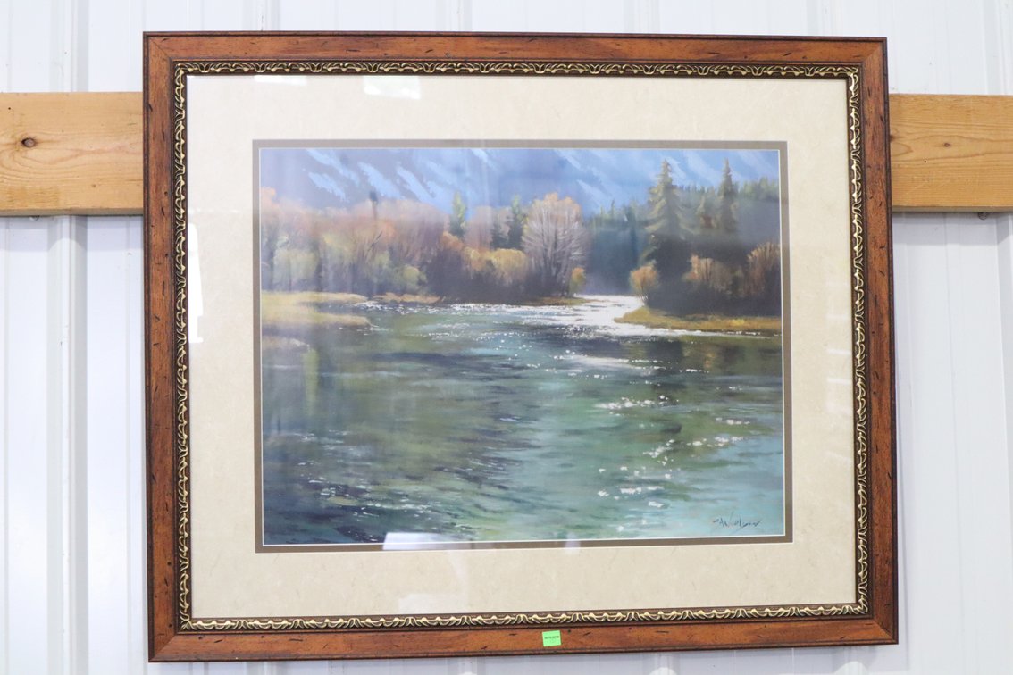 River Scene Framed Print