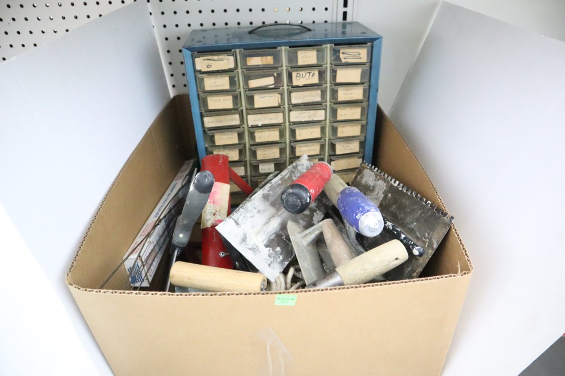 Box of Trowels, Organizing Drawer Bin, Small Ropes