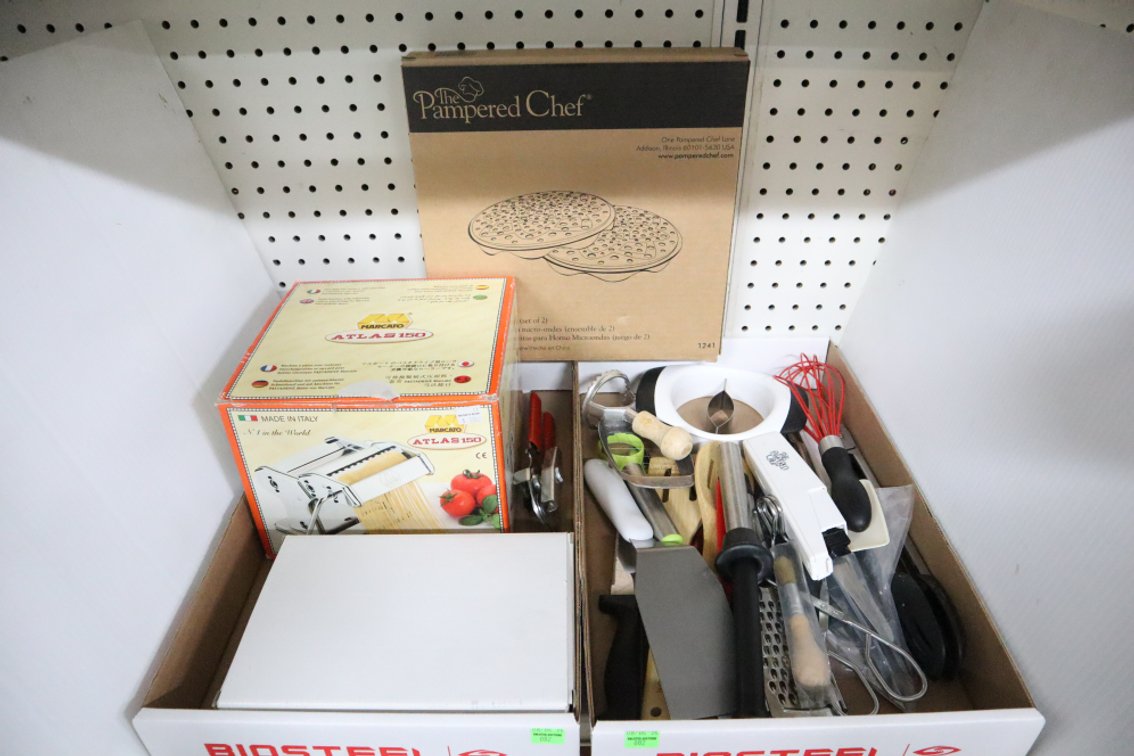Group of Kitchen Utensils, Pasta Maker