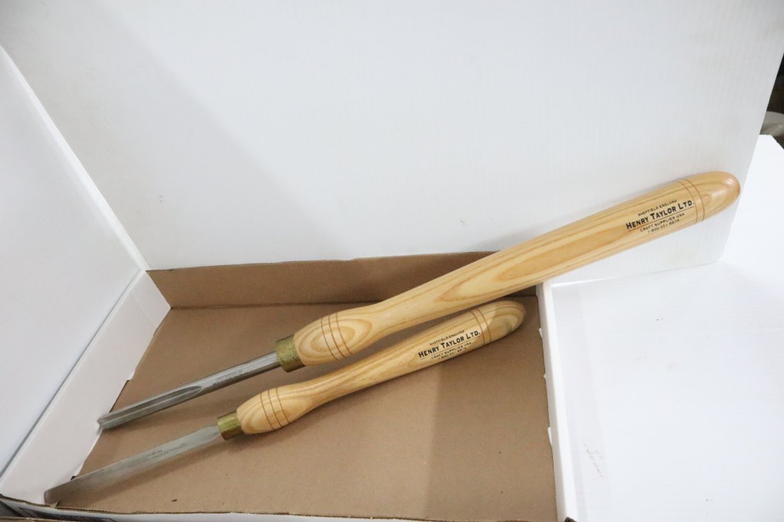Pair of Henry Taylor Woodturning Tools