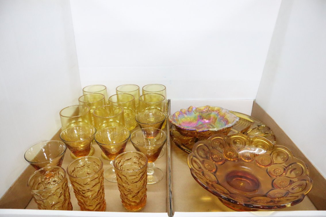 Yellow Depression Glass Dishes