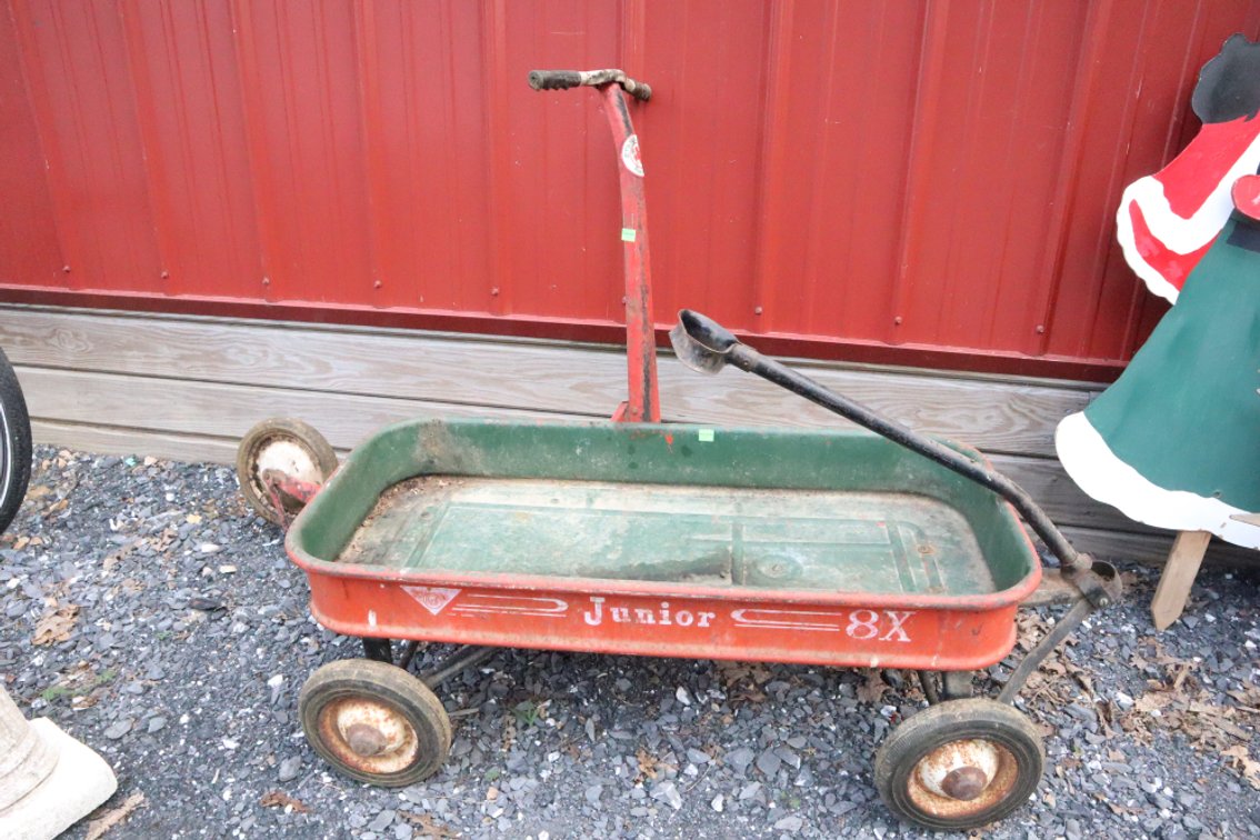 Vintage Wagon and Scooter