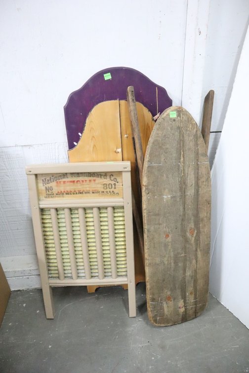 Antique Washboard, Ironing Board, Painting