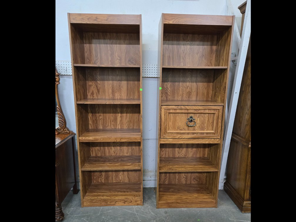 Pair of Pressboard Cabinets