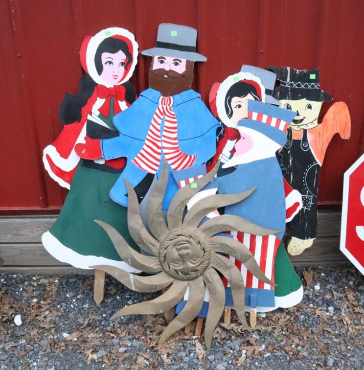 Wooden Lawn Silhouette Ornaments