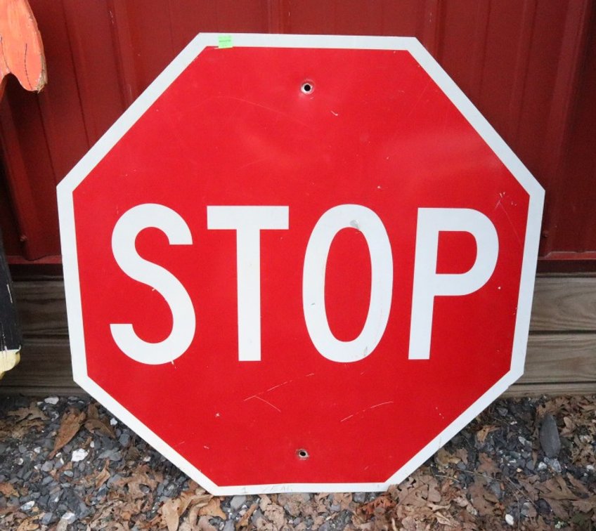 Metal Stop Sign