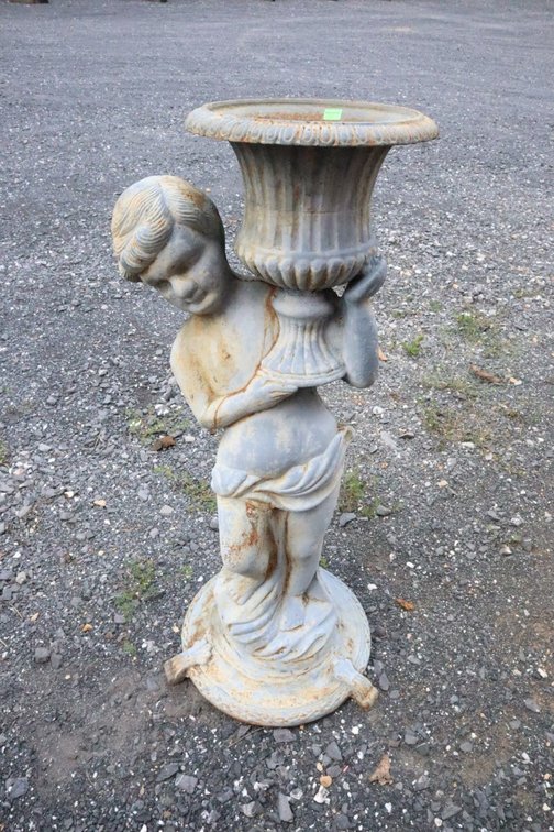 Cast Iron Statue Planter