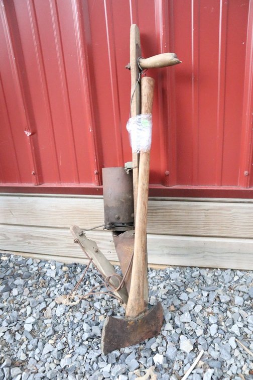 Double-Sided Ax and Antique Planter