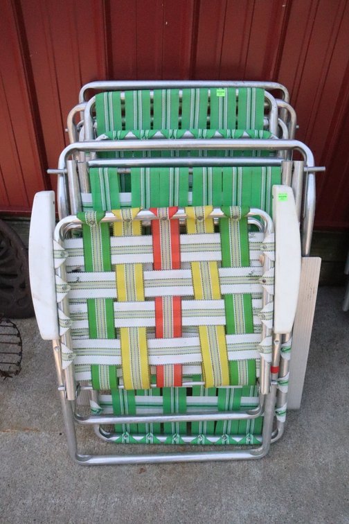 4 Vintage Lawn Chairs