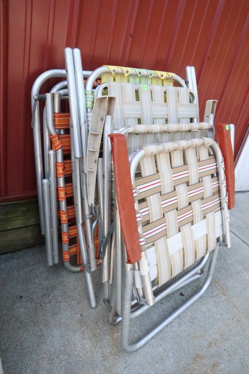 4 Vintage Lawn Chairs