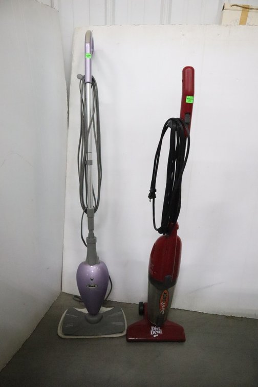 Dirt Devil Vacuum and Shark Steam Mop
