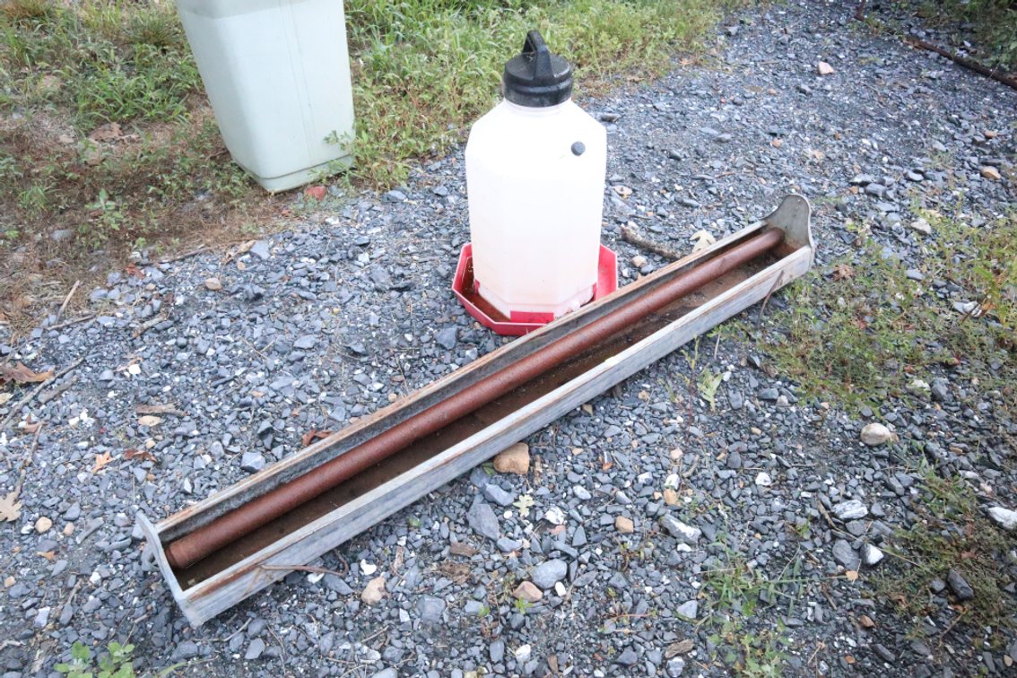 Chicken Feeder and Plastic Waterer