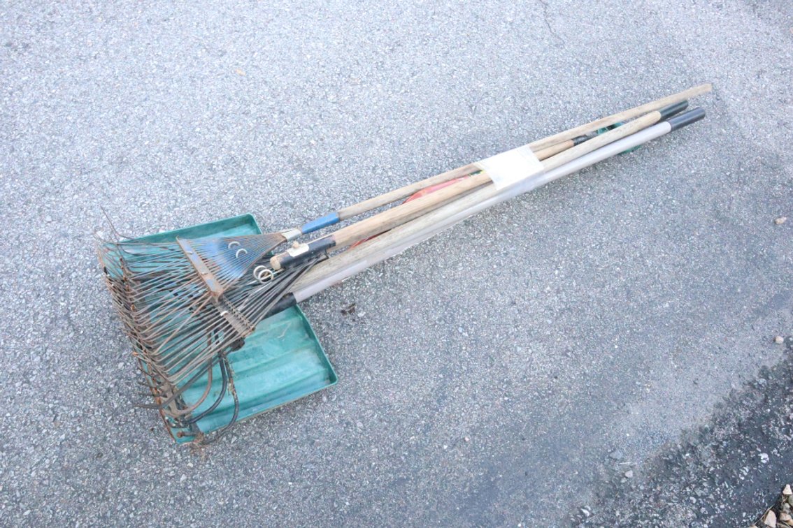 Rakes and Snow Shovel