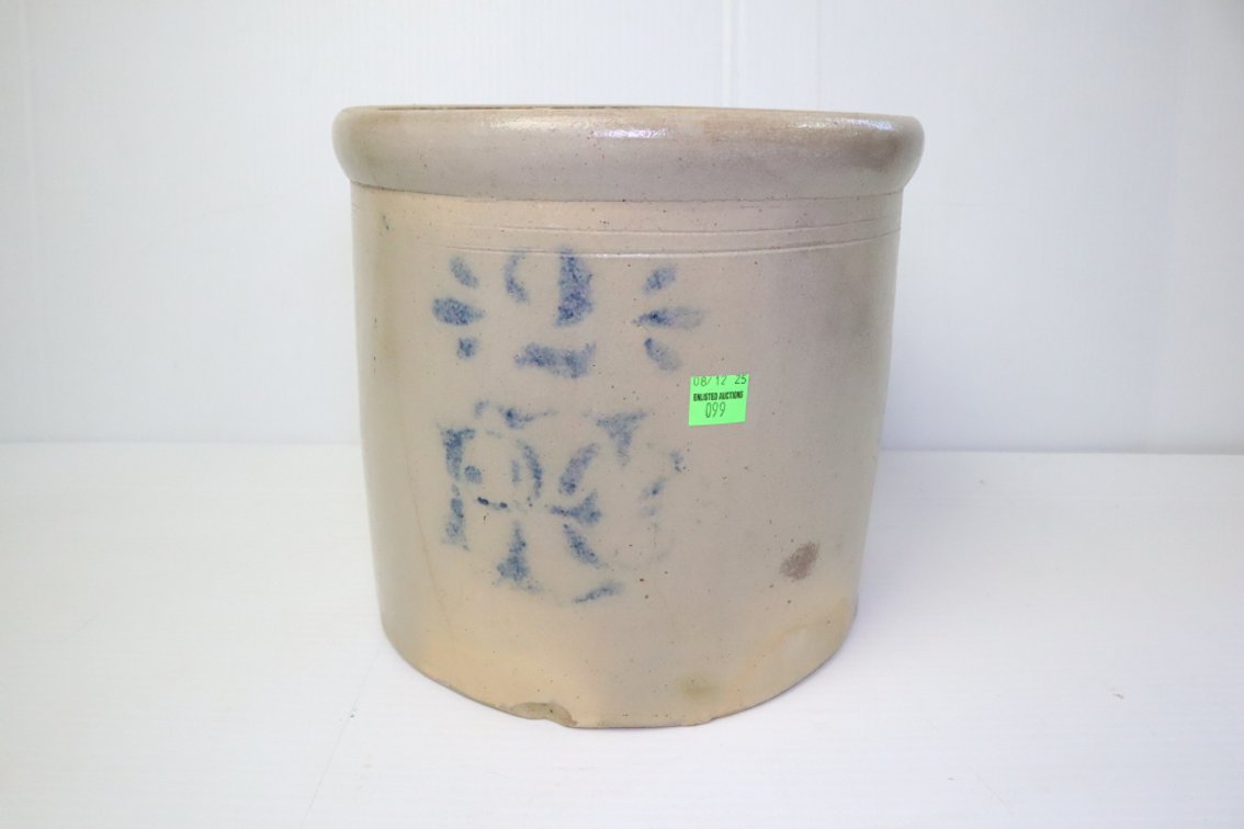 2 Gallon Stoneware Crock, Has Damage