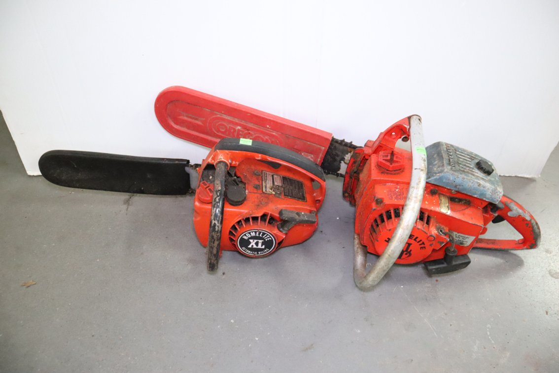 Pair of Homelite Chainsaws