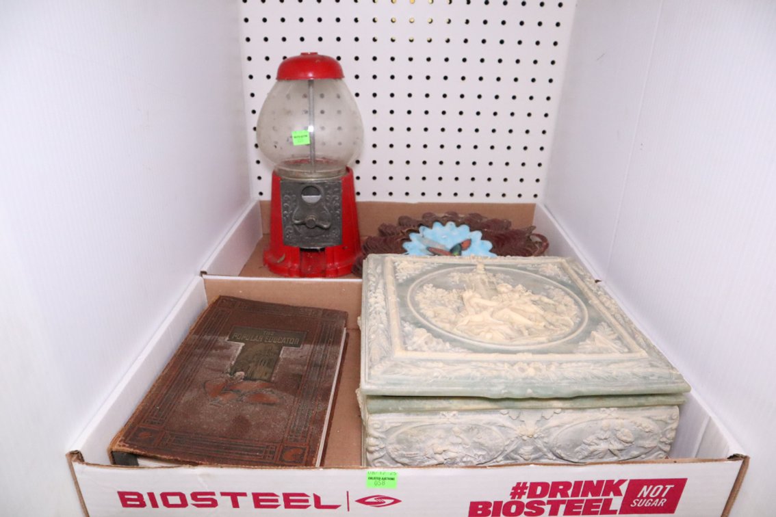 Jewelry Box, The Popular Educator Book, Gumball Machine, Not Complete
