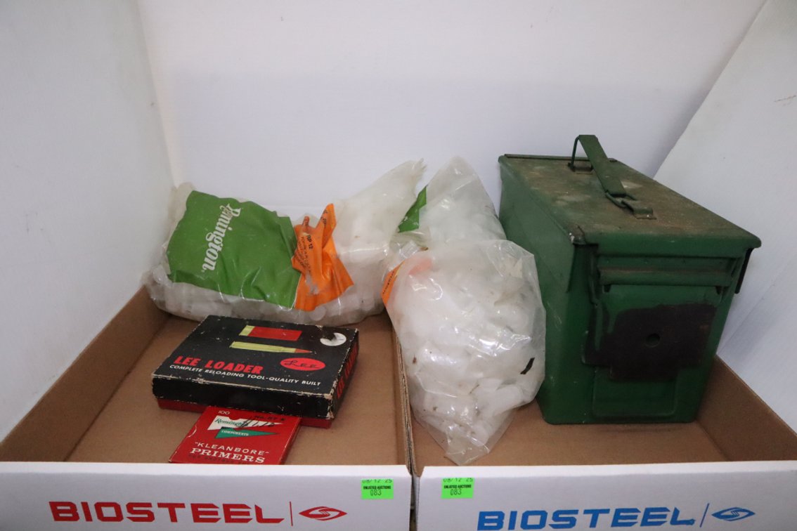 Lee Reloader, 12 Gauge Shotgun Wands, Metal Ammo Box,
