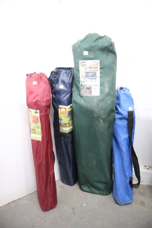 4 Folding Camp Chairs