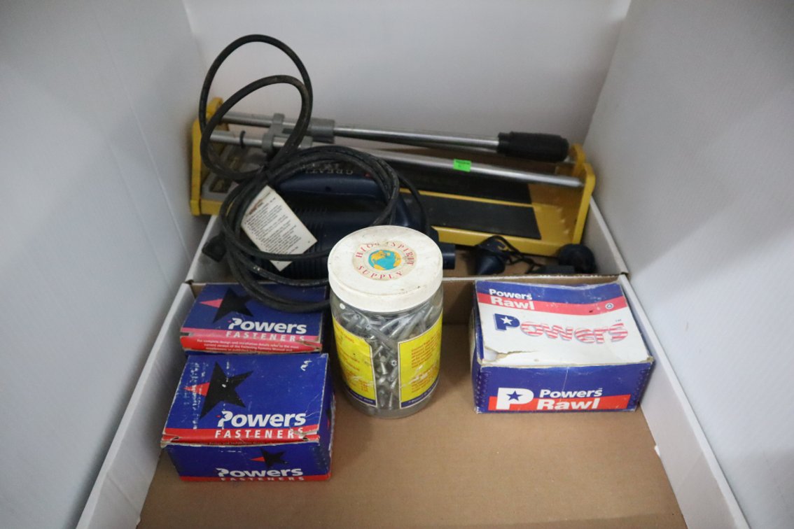 Tile Cutter, Fasteners