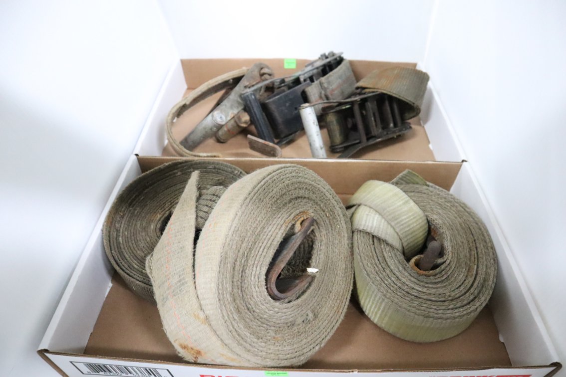 3 Ratcheting Tie-Down Straps
