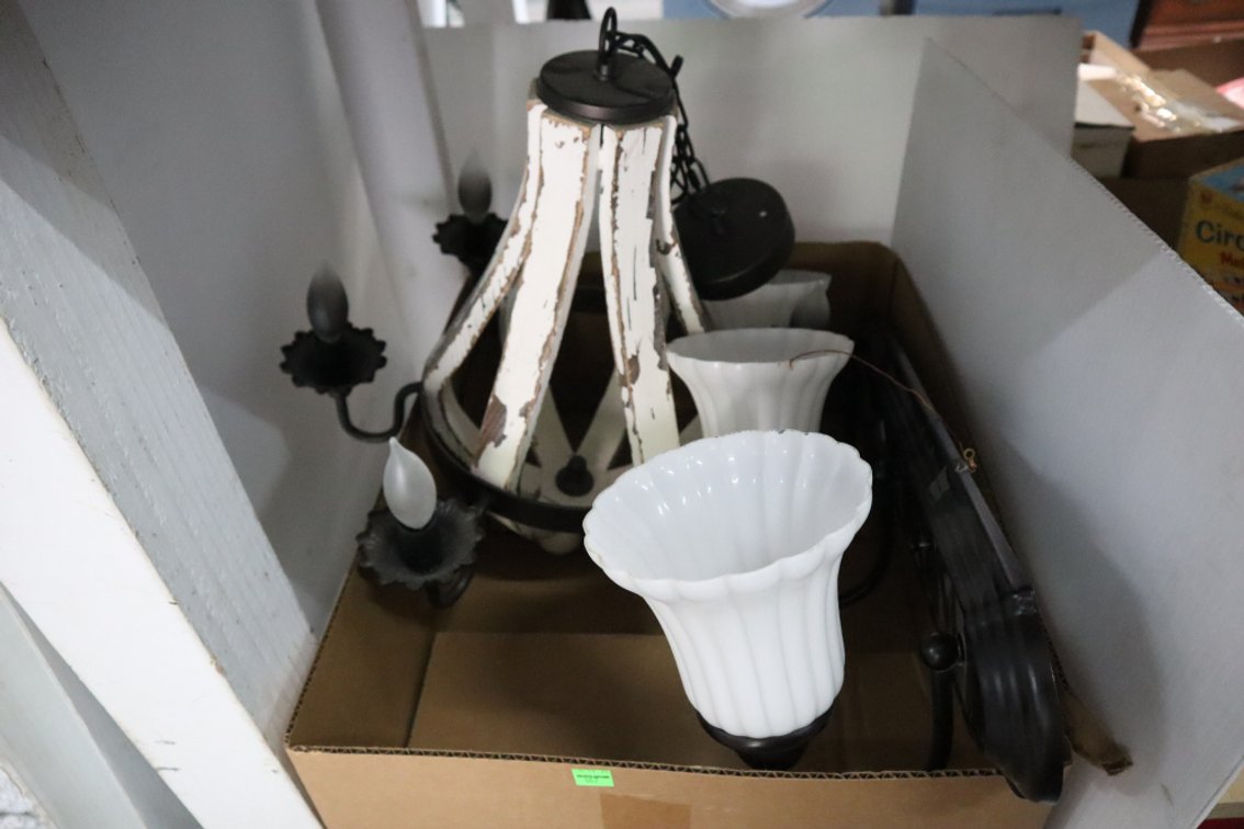Chandelier and Vanity Light