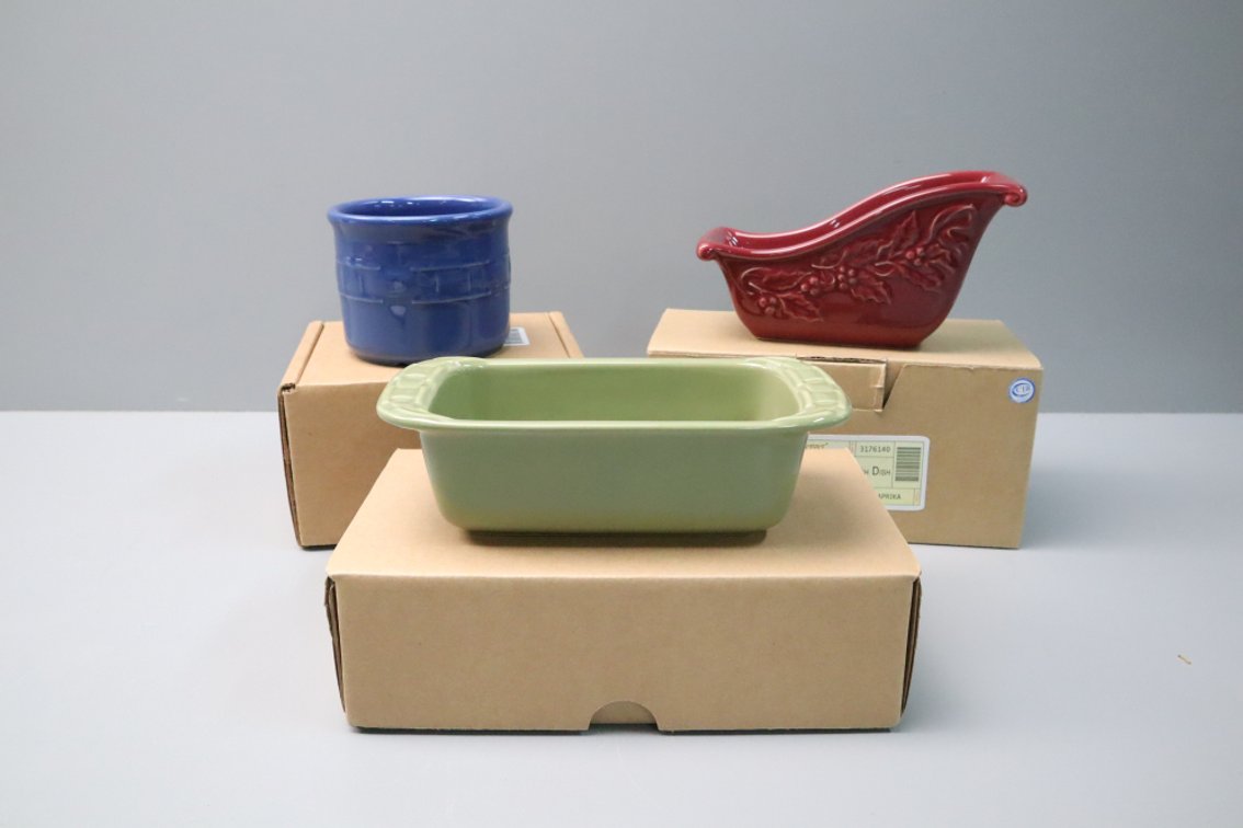 3 Longaberger Dishes