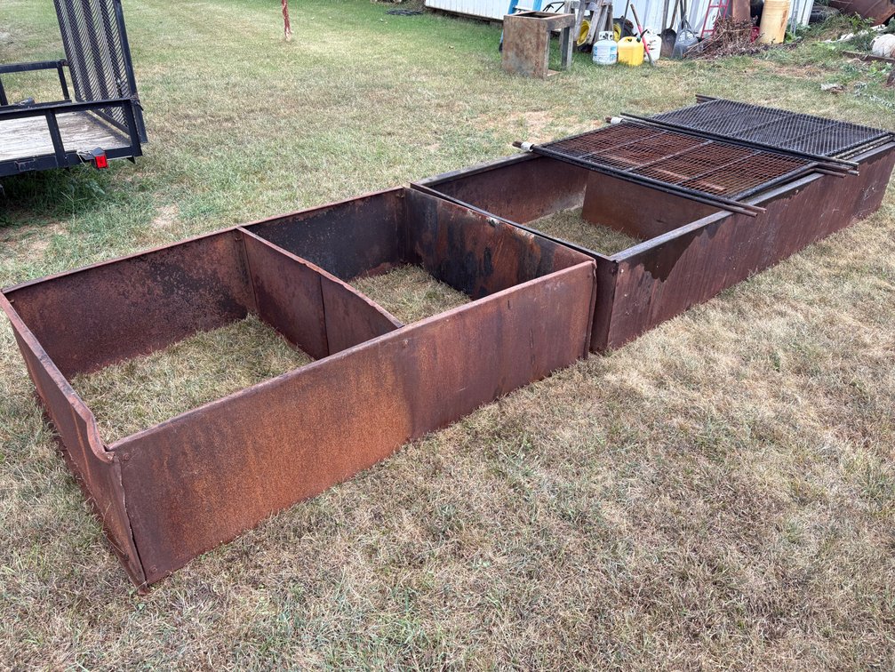 (2) BBQ Pits with Racks 