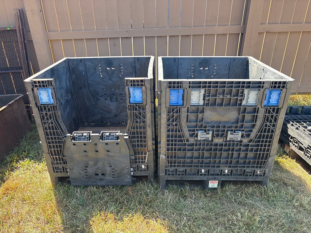 (2) Uline Bulk Containers