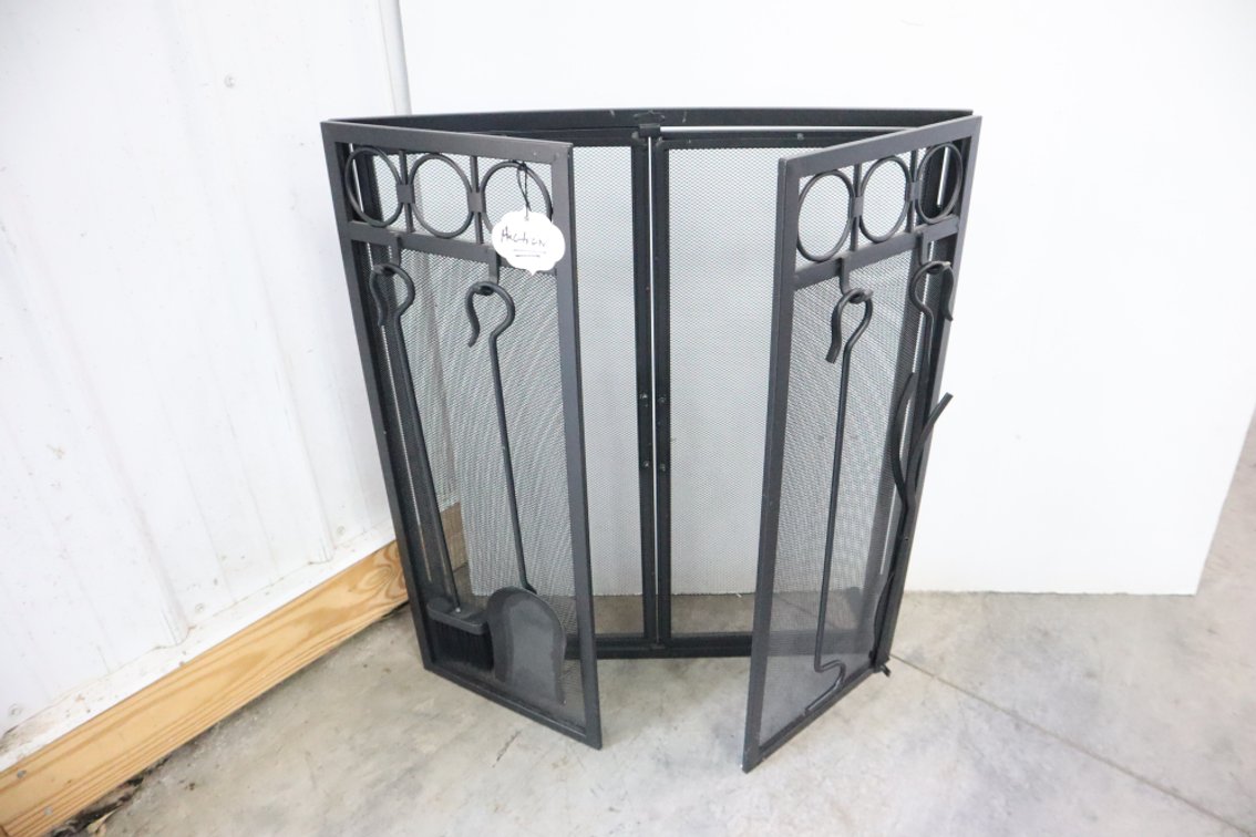 Fireplace Screen With Tools